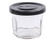 Skleněná dóza s černým víčkem French Jam - Ø 7,5*5,5 cm Chic Antique