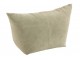 Béžovo-zelený kožený puf / sedák Pouf cross low - 80*45*54cm J-Line by Jolipa