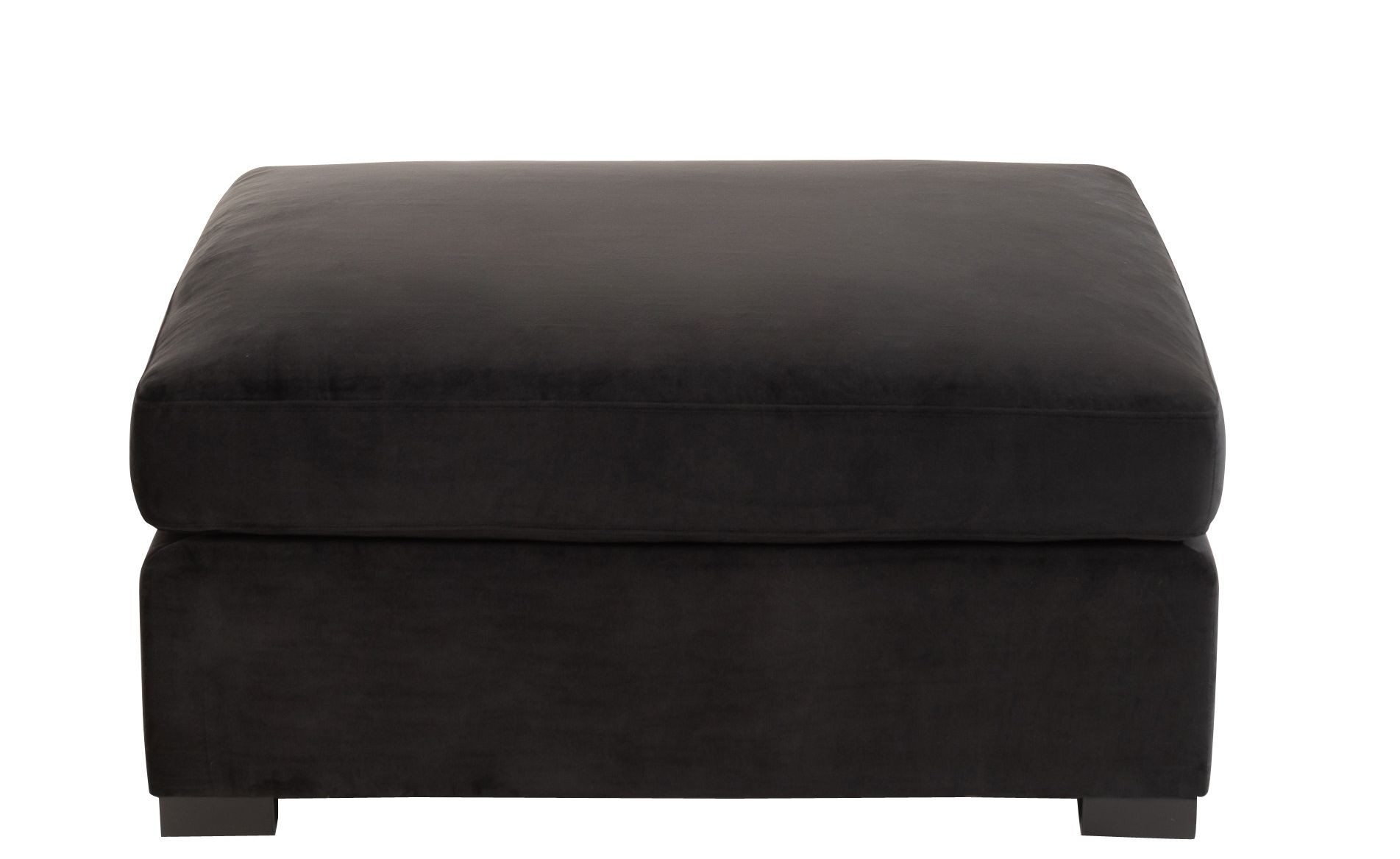 Černá sametová podnožka Nalmi black - 113*100*60cm J-Line by Jolipa Černá sametová podnožka Nalmi black - 113*100*60cm J-Line by Jolipa