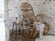 Přírodní ratanové houpací křeslo Old French - 58*106*100 cm Chic Antique