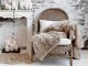 Přírodní ratanové křeslo Old French chair - 76*110*100 cm Chic Antique