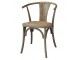 Přírodní ratanová židle s opěrkami Wicker seat - 50*45*79 cm Chic Antique