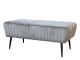 Latté sametová lavice Marat Sofa velour - 100*42*50cm Chic Antique