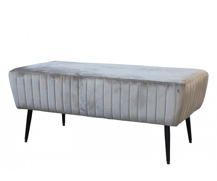 Latté sametová lavice Marat Sofa velour - 100*42*50cm Chic Antique