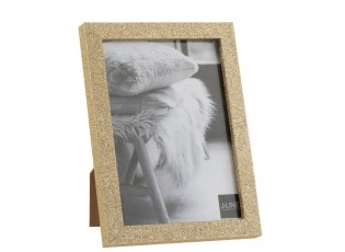 Zlatý dekorativní fotorámeček s flitry Glitter gold - 15*2*20 cm / 13*18cm