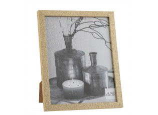 Zlatý dekorativní fotorámeček s flitry Glitter gold - 22*2*27 cm / 20*25cm