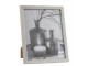 Stříbrný dekorativní fotorámeček s flitry Glitter silver - 22*2*27 cm / 20*25cm J-Line by Jolipa