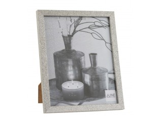 Stříbrný dekorativní fotorámeček s flitry Glitter silver - 22*2*27 cm / 20*25cm