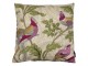 Béžový čtvercový polštář s ptáčky Paisley bird white - 45*45*10cm Mars & More 