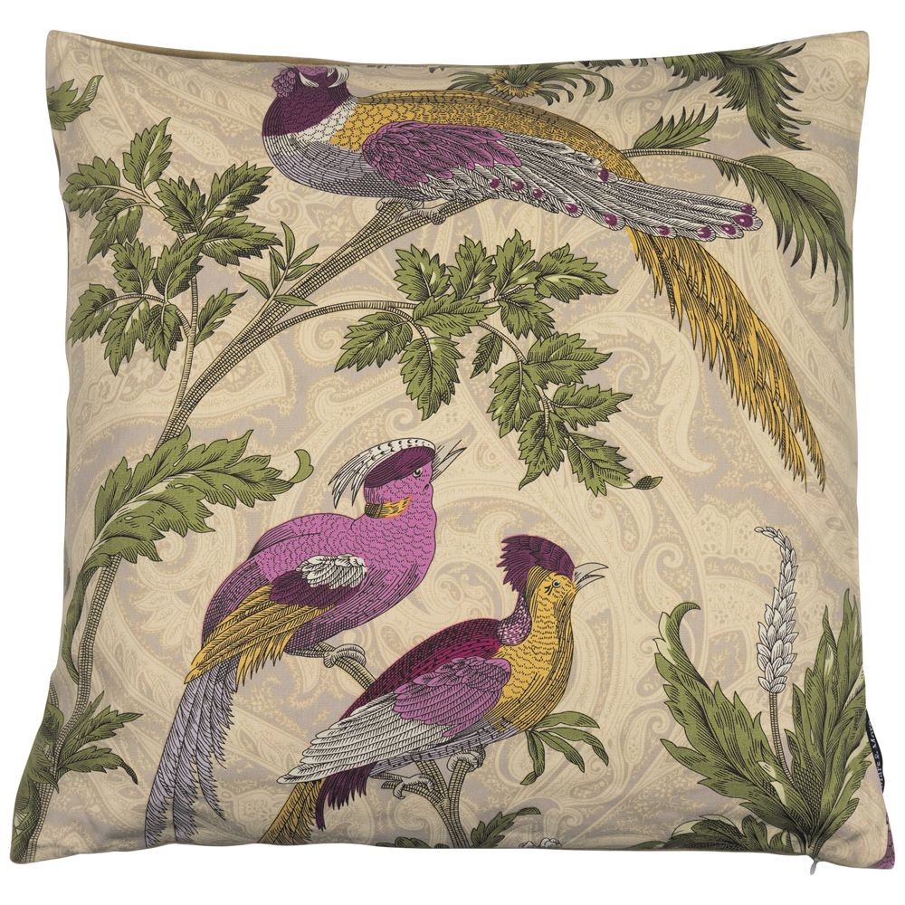 Béžový čtvercový polštář s ptáčky Paisley bird white - 45*45*10cm Mars & More Béžový čtvercový polštář s ptáčky Paisley bird white - 45*45*10cm Mars & More