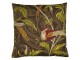 Hnědý čtvercový polštář s ptáčky Paisley bird taupe - 45*45*10cm Mars & More 