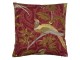 Vínový čtvercový polštář s ptáčky Paisley bird red - 45*45*10cm Mars & More 