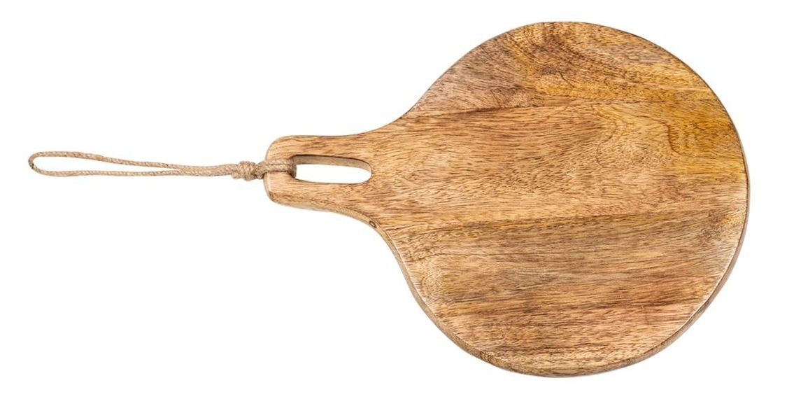 Kulaté kuchyňské prkénko z mangového dřeva Monia - 22*2*30 cm