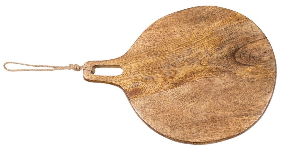 Kulaté kuchyňské prkénko z mangového dřeva Monia - 25*2*34 cm