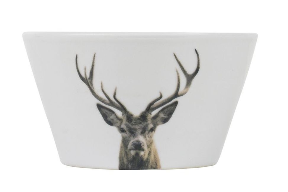 Porcelánová miska s jelenem Red Deer - Ø13*7,5cm Mars & More Porcelánová miska s jelenem Red Deer - Ø13*7,5cm Mars & More