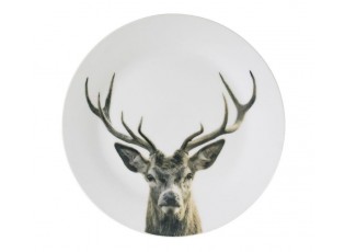 Porcelánový dezertní talířek s jelenem Red Deer - Ø19*2cm