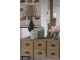 Hnědý dřevěný dekorativní odkládací stolík - Ø 30*18 cm Clayre & Eef