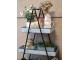 Černý kovový regál s plechovými boxy Shelvin - 95*36*160cm Chic Antique