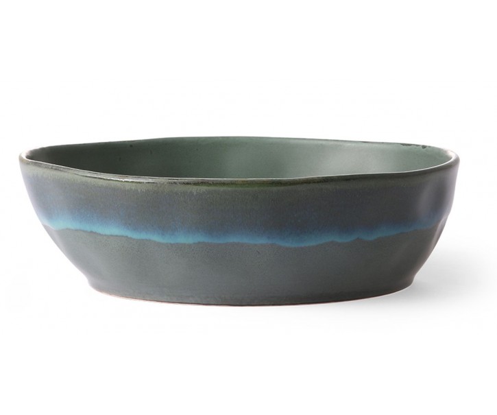 2ks mechová miska na těstoviny 70s moss - Ø 20*5cm/800ml HKLIVING