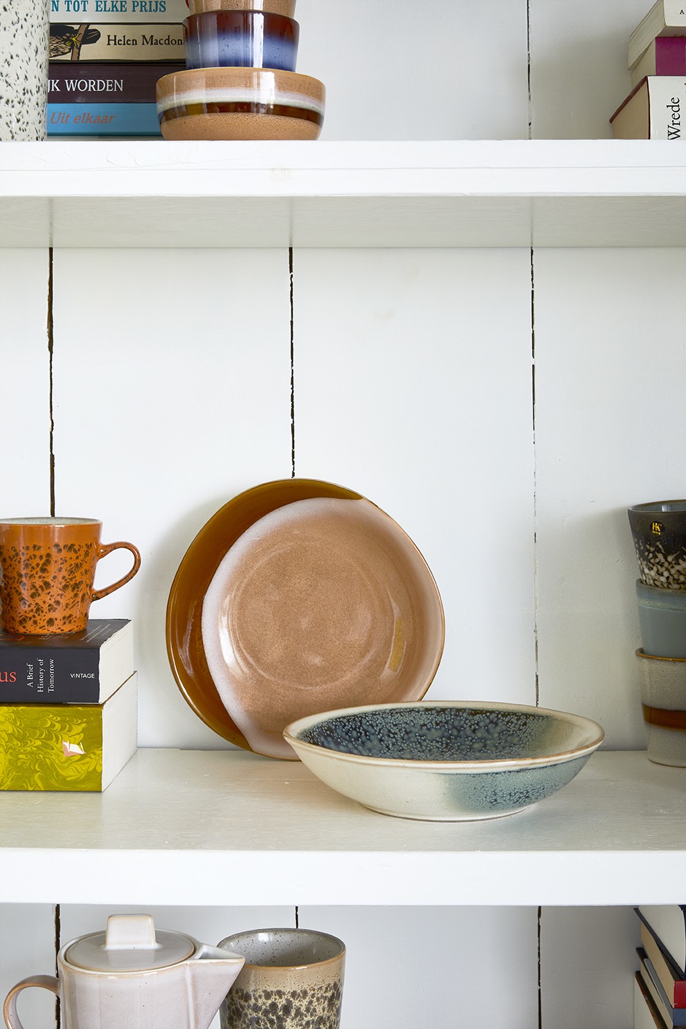 2ks mlhová zelená větší miska /talíř 70s mist - Ø 22*5cm HKLIVING 2ks mlhová zelená větší miska /talíř 70s mist - Ø 22*5cm HKLIVING