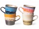 4ks barevný retro hrnek na Americano 70s pegasus - 11*8,5*8cm / 260ml HKLIVING