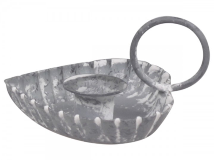 Zinkový antik svícen na úzkou svíčku ve tvaru srdce Hearts - 8*6*2cm Chic Antique Zinkový antik svícen na úzkou svíčku ve tvaru srdce Hearts - 8*6*2cm Chic Antique