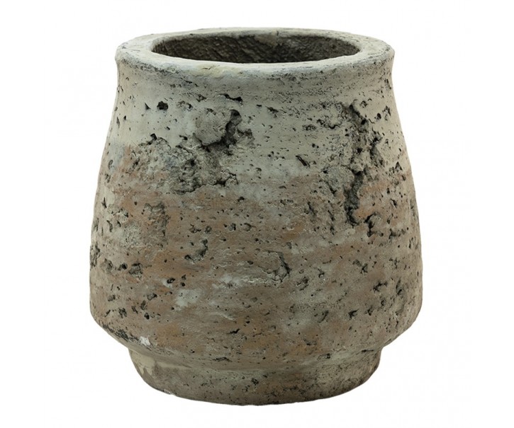 Béžový betonový květináč Mosse - Ø 14*14 cm Clayre & Eef