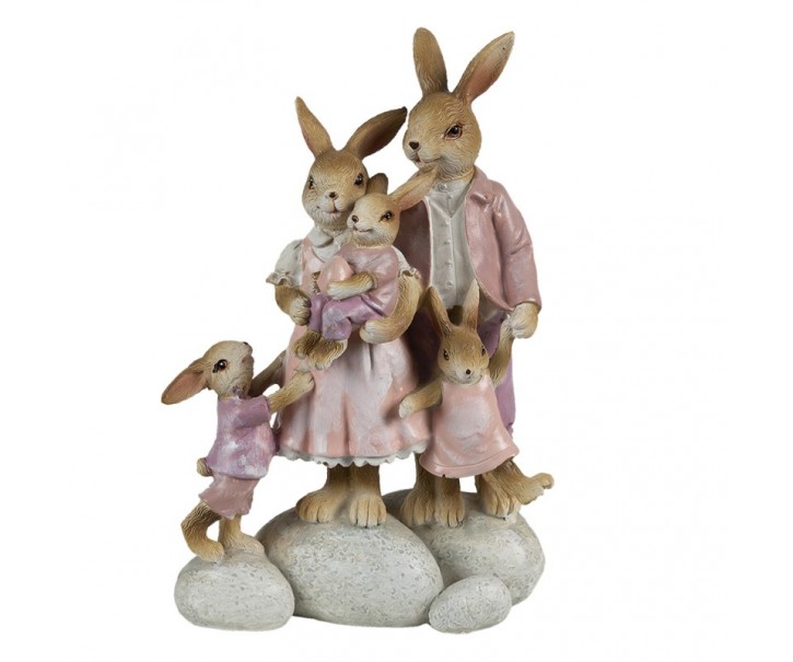 Dekorace Králičí rodinka - 11*6*18 cm Clayre & Eef