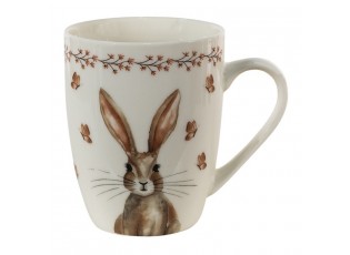 Porcelánový hrnek Rustic Easter Bunny - 12*8*10 cm / 350 ml