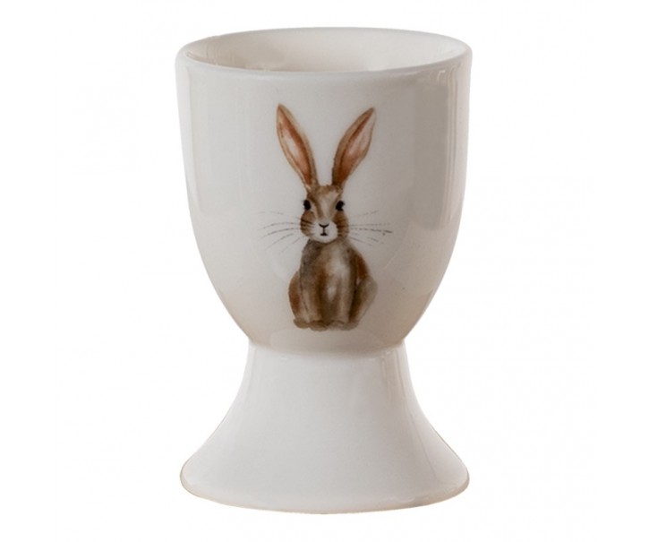 Kalíšek na vajíčko Rustic Easter Bunny - Ø 4*6 cm Clayre & Eef