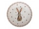 Keramický jídelní talíř Rustic Easter Bunny - Ø 26*2 cm Clayre & Eef