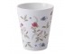 Bílý hrneček s potiskem květin - Ø 9*10 cm / 300 ml Clayre & Eef