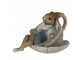 Dekorace Králíček v šálku - 11*8*7 cm Clayre & Eef