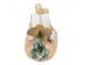 Dekorace králík v mrkvi čte knihu - 14*5*6 cm Clayre & Eef