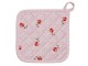 Růžová bavlněná chňapka - podložka s růžemi Dotty Rose - 20*20 cm Clayre & Eef