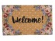 Kokosová rohožka s růžemi a Welcome Dotty Rose - 75*45*1 cm Clayre & Eef
