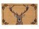 Kokosová rohožka s jelenem Cosy Lodge - 75*45*1 cm Clayre & Eef