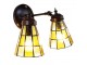 Nástěnná lampa Tiffany - 30*23*23 cm E14/max 2*25W Clayre & Eef