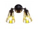 Nástěnná lampa Tiffany - 30*23*23 cm E14/max 2*25W Clayre & Eef