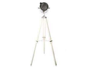 Stojací lampa reflektor na trojnožce Tomba shiny Chrome - 46*46*165 CM/E27
