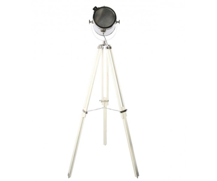 Stojací lampa ve tvaru reflektoru Tomba shiny Chrome - 46*46*165 CM/E27 Collectione