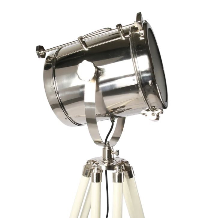 Stojací lampa reflektor na trojnožce Tomba shiny Chrome - 46*46*165 CM/E27 Collectione Stojací lampa reflektor na trojnožce Tomba shiny Chrome - 46*46*165 CM/E27 Collectione