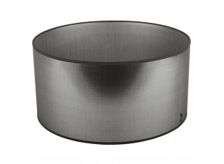 Stříbrno-černé stínidlo Azzuro drum - Ø50cm*25/ E27