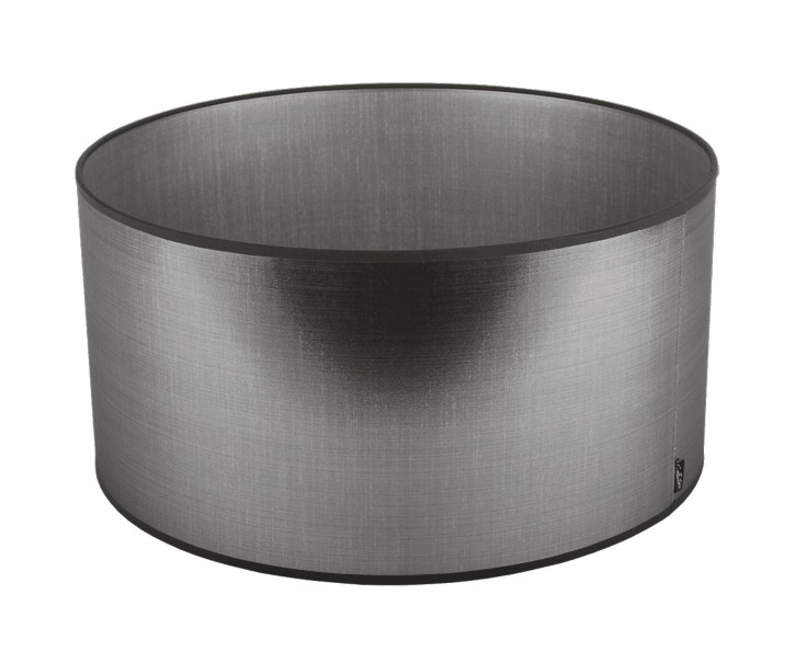 Stříbrno-černé stínidlo Azzuro drum - Ø50cm*25/ E27 Collectione