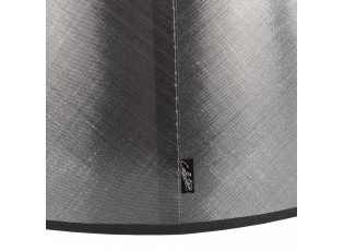 Stříbrno-černé stínidlo Azzuro drum - Ø50cm*25/ E27