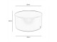 Stříbrno-černé stínidlo Azzuro drum - Ø50cm*25/ E27 Collectione