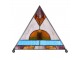 Stolní lampa Tiffany ve tvaru pyramidy - 26*26*30 cm Clayre & Eef