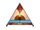 Stolní lampa Tiffany ve tvaru pyramidy - 26*26*30 cm Clayre & Eef