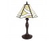 Béžová stolní lampa Tiffany Rio - Ø 31*43 cm E27/max 1*40W Clayre & Eef