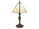 Béžová stolní lampa Tiffany Rio - Ø 31*43 cm E27/max 1*40W Clayre & Eef